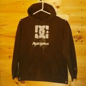 Brown DC Shoes pull over hoodie